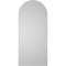 Ekena Millwork Round Top Surface Mount PVC Gable Vent w/ 2"W x 1-1/2"P Brickmould Frame, 16"W x 36"H GVPRT16X3602SN - alternate 2